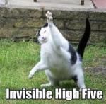 invisible high five
